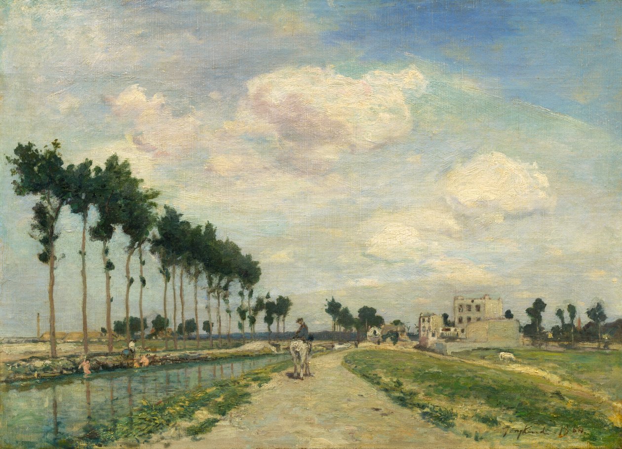 Ścieżka holownicza, 1864. autorstwa Johan Barthold Jongkind