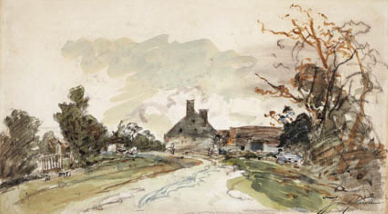 Droga przez Côte-Saint-André w Grenoble autorstwa Johan Barthold Jongkind