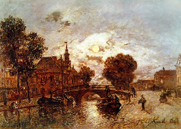 Widok Hagi, 1868 autorstwa Johan Barthold Jongkind