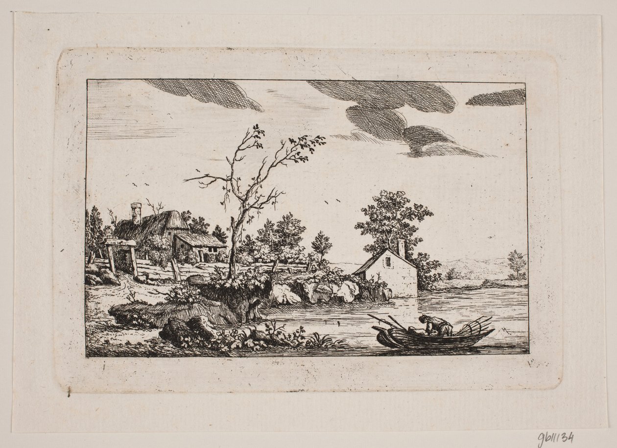 Krajobraz nad jeziorem autorstwa Johan Bülow