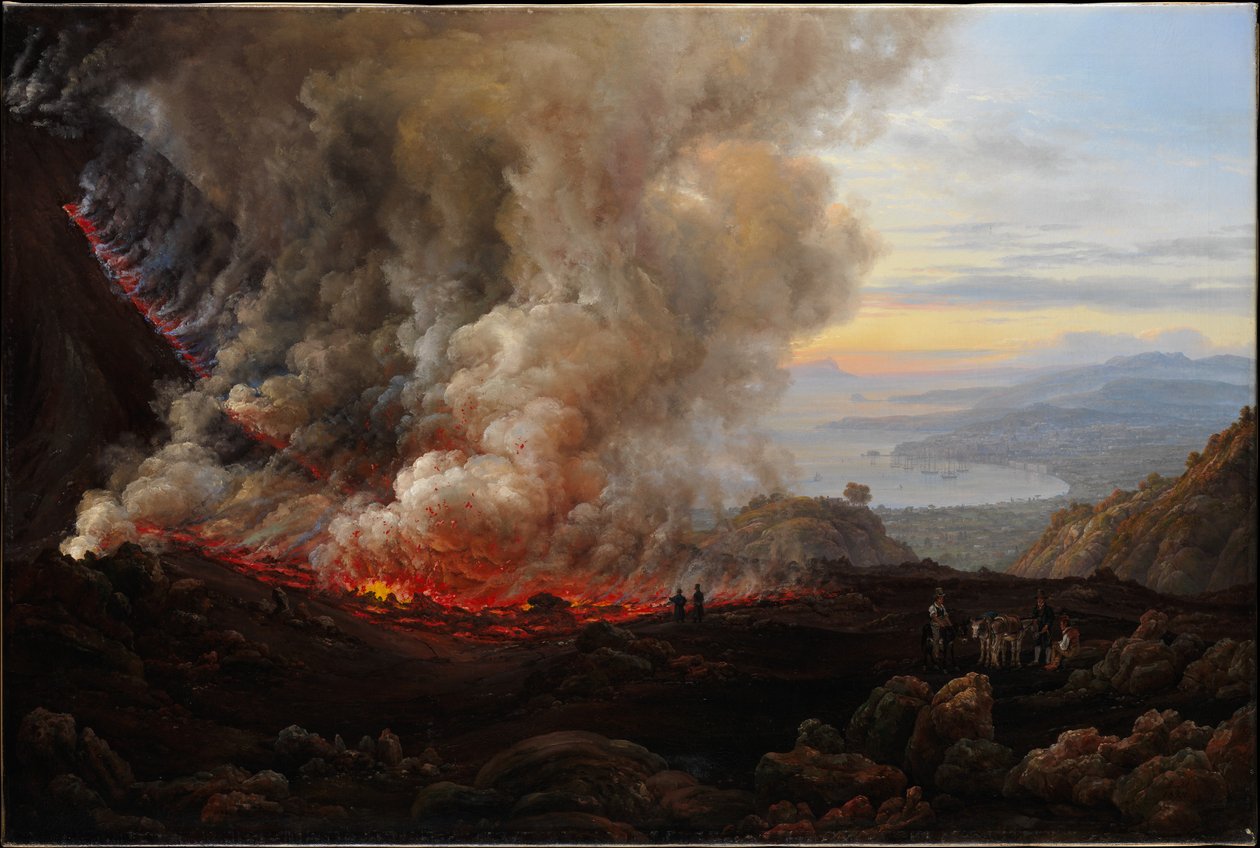 Erupcja Wezuwiusza autorstwa Johan Christian Dahl