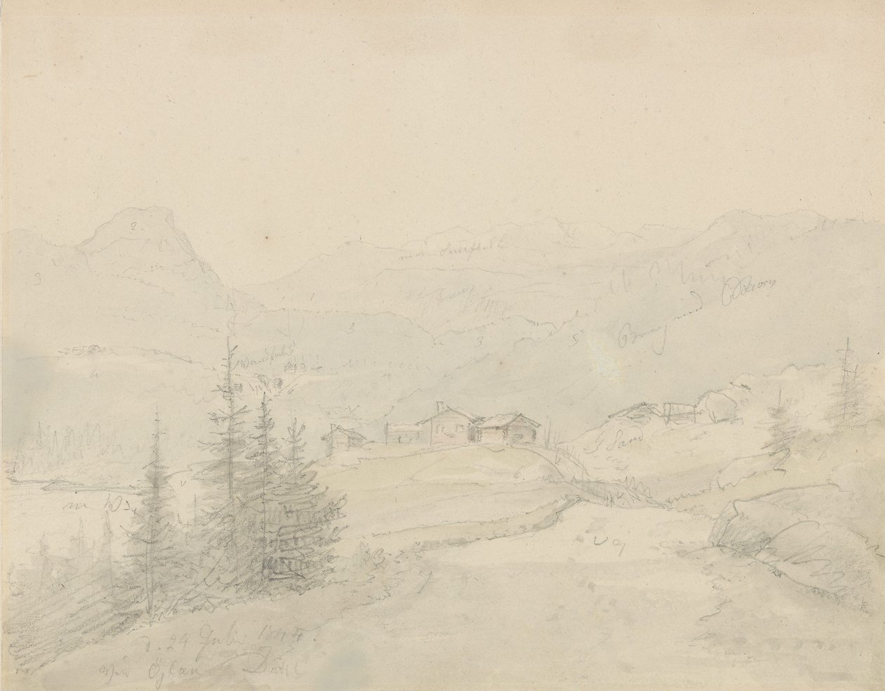 Z Øylo w Valdres autorstwa Johan Christian Dahl
