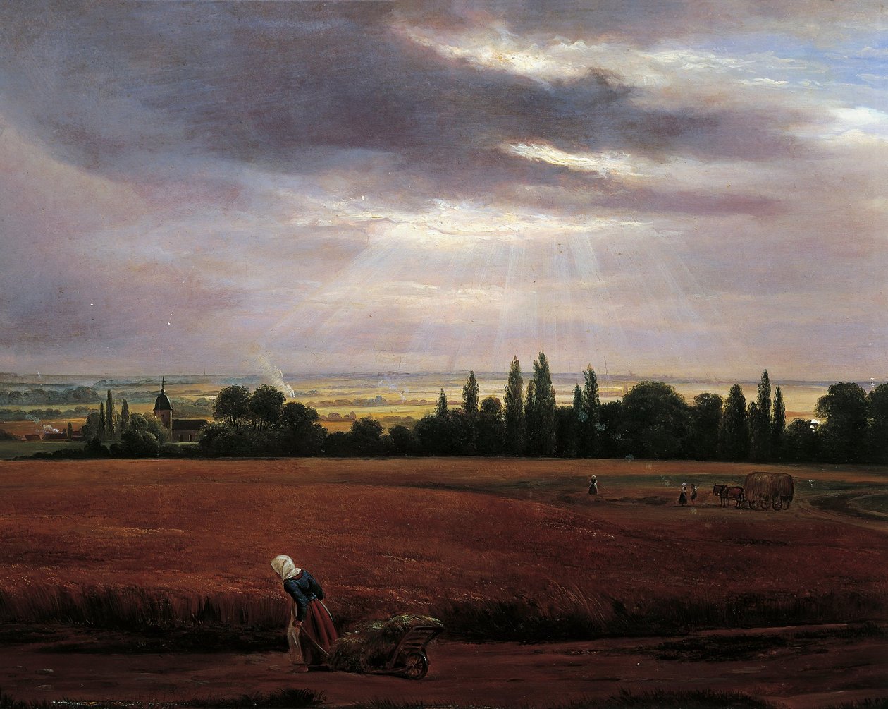 Krajobraz w pobliżu Drezna autorstwa Johan Christian Dahl