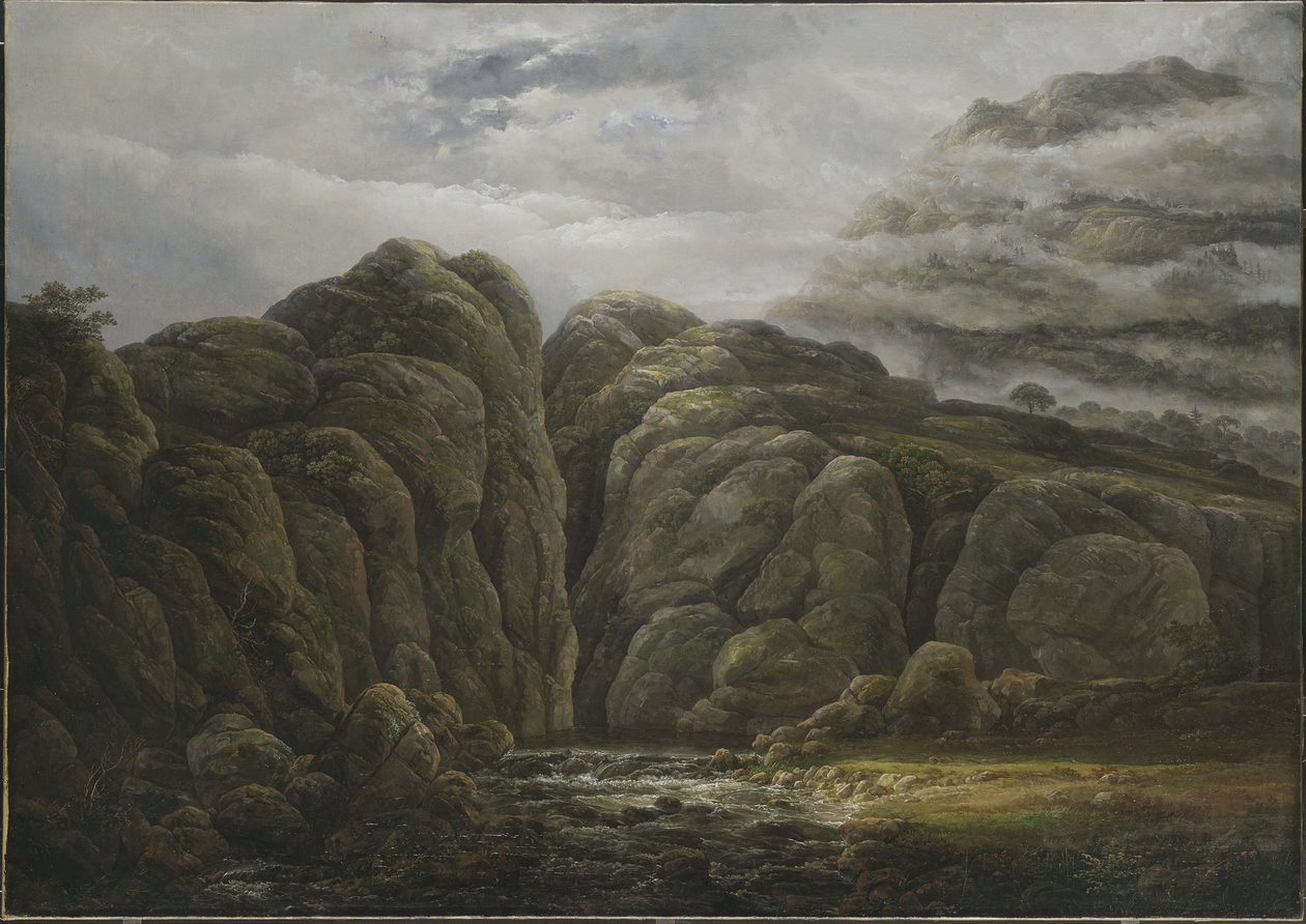 Norweski krajobraz górski autorstwa Johan Christian Dahl
