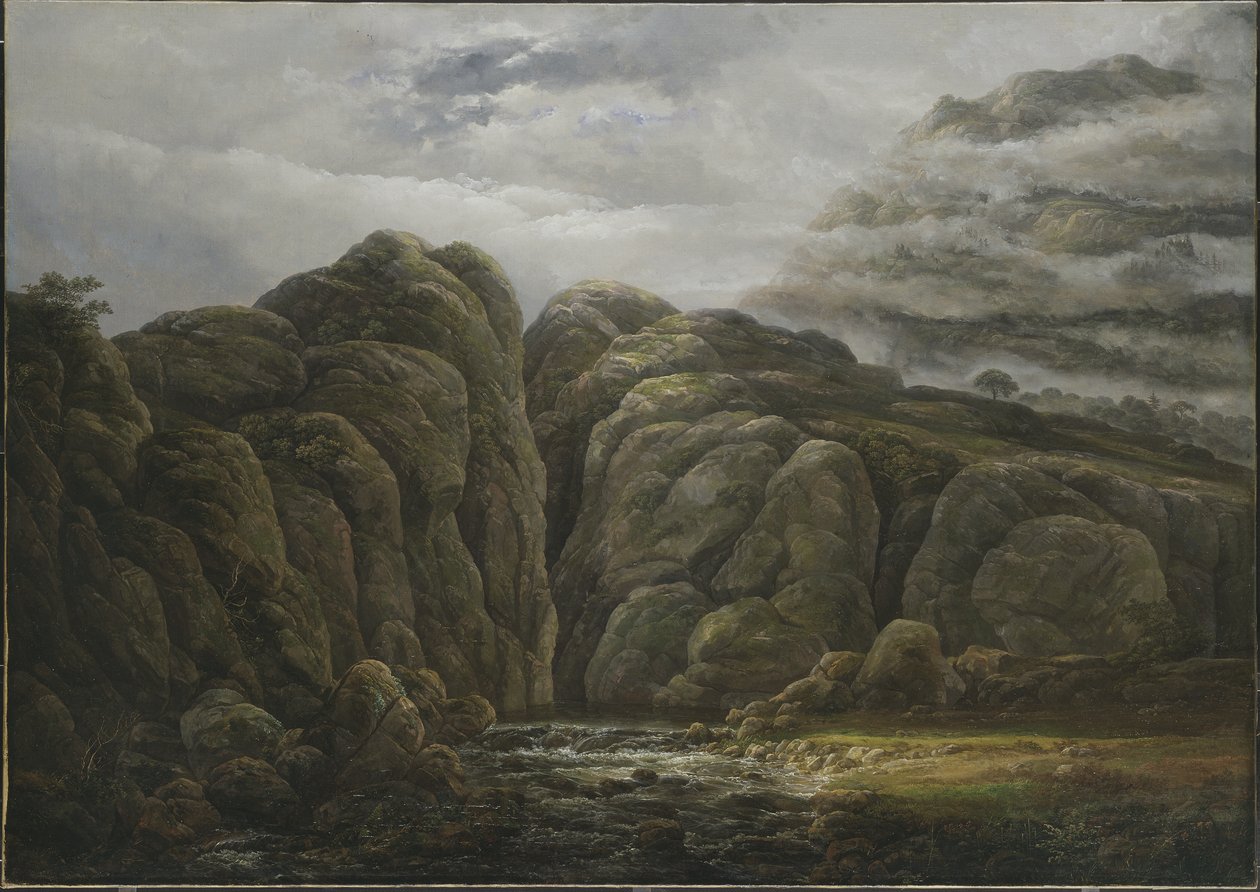 Norweski krajobraz górski, 1819 autorstwa Johan Christian Dahl