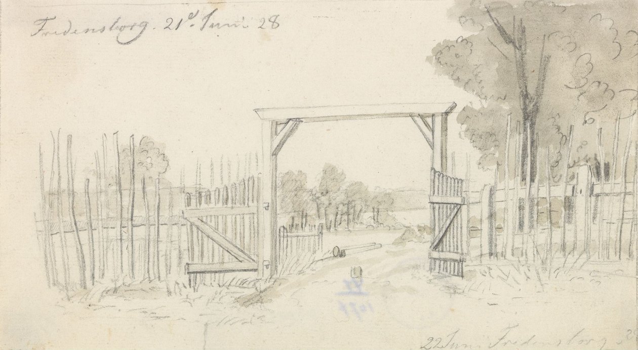 Port, Fredensborg autorstwa Johan Christian Dahl