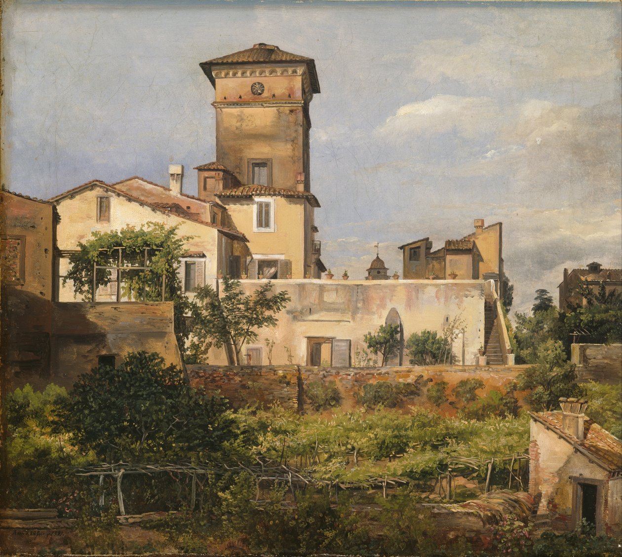 Scena z willi Malta autorstwa Johan Christian Dahl