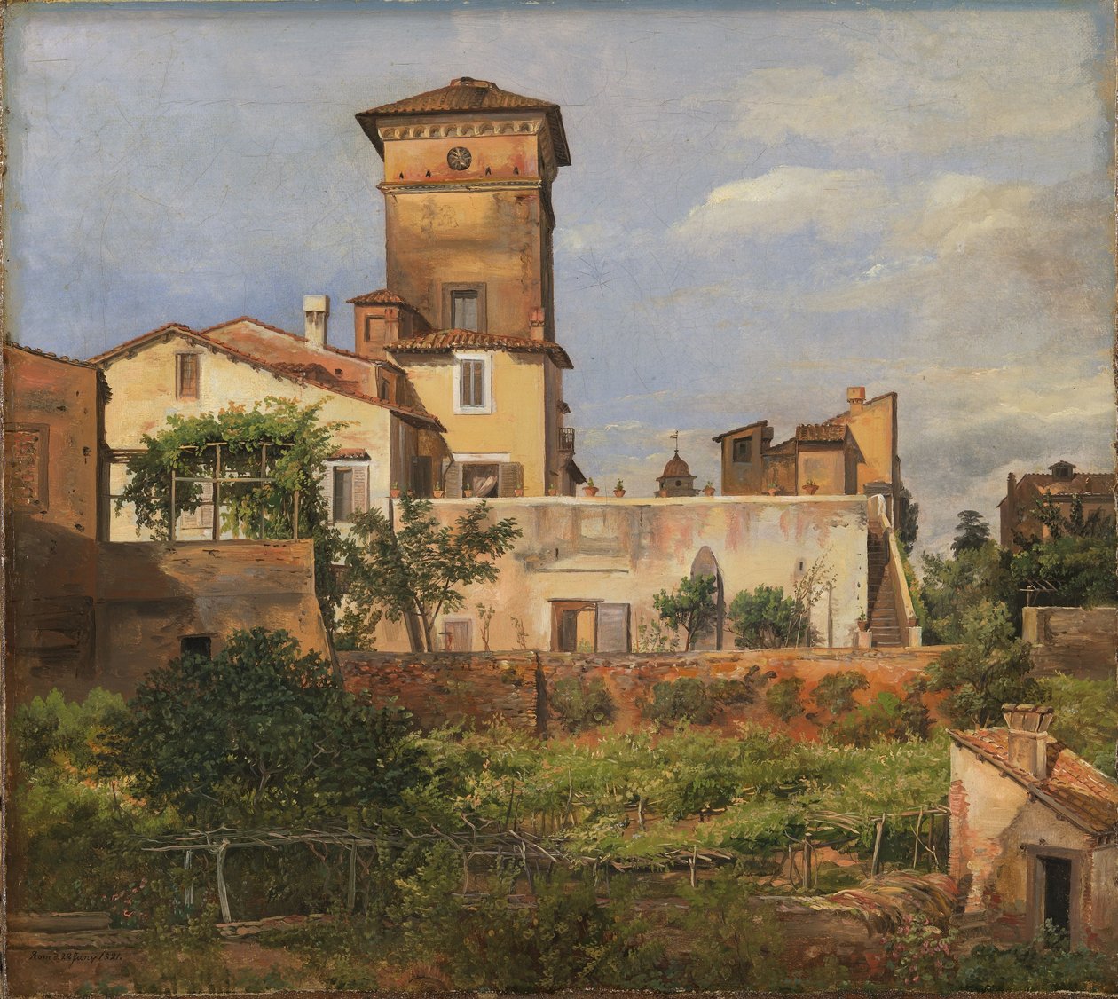 Scena z Villa Malta autorstwa Johan Christian Dahl