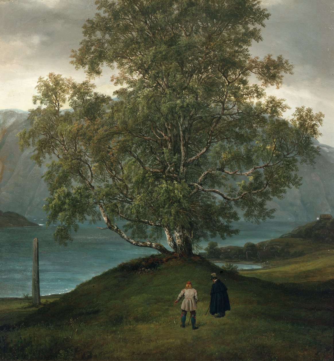 Kręta brzoza autorstwa Johan Christian Dahl