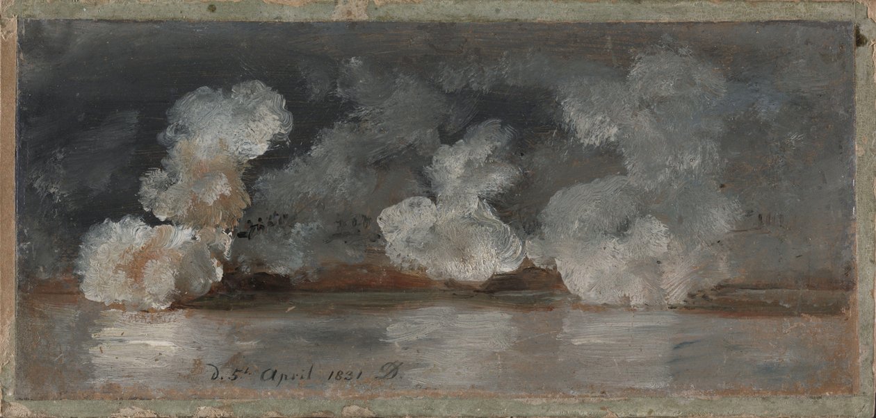 Dym z wystrzałów armatnich autorstwa Johan Christian Dahl