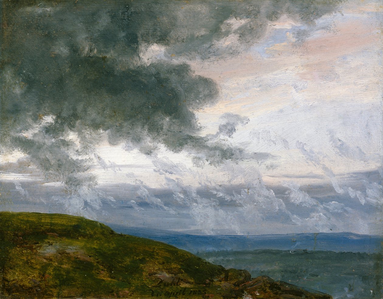Badanie dryfujących chmur autorstwa Johan Christian Dahl
