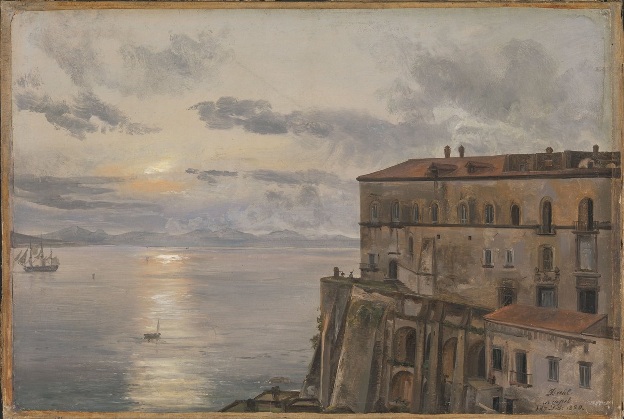 Koszary w Pizzofalcone, Neapol autorstwa Johan Christian Dahl