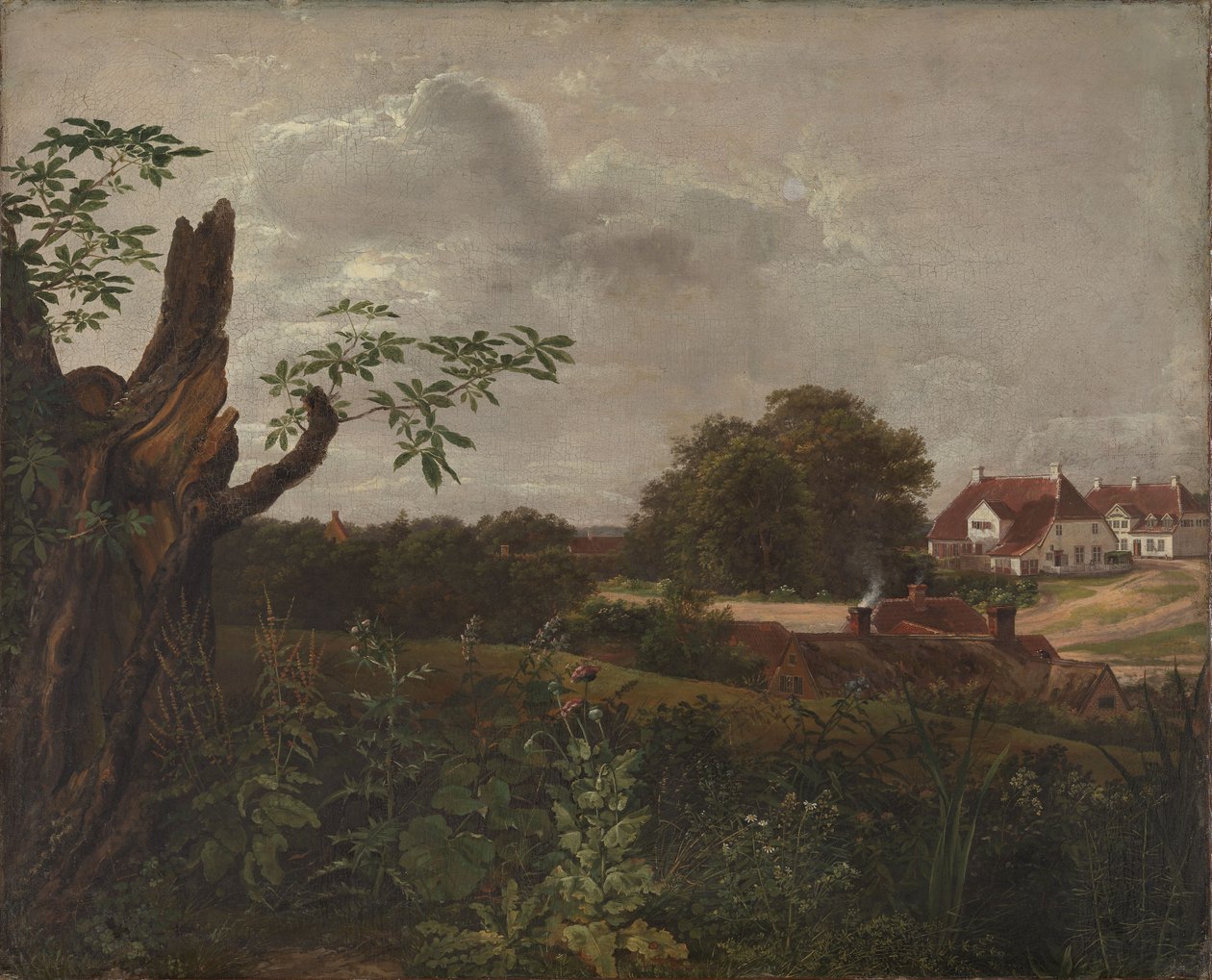 Wielka gospoda we Fredensborgu autorstwa Johan Christian Dahl