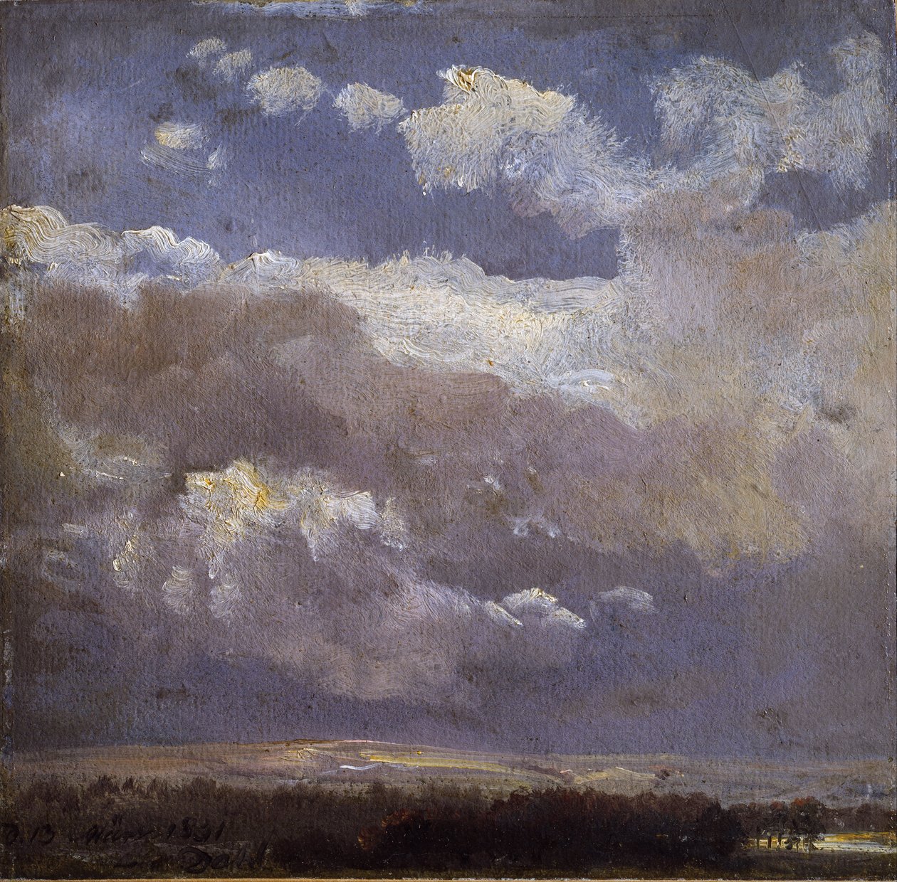 Chmury burzowe autorstwa Johan Christian Dahl