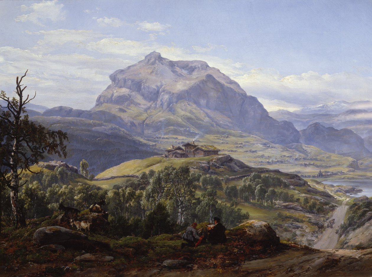 Vang w Valdres autorstwa Johan Christian Dahl