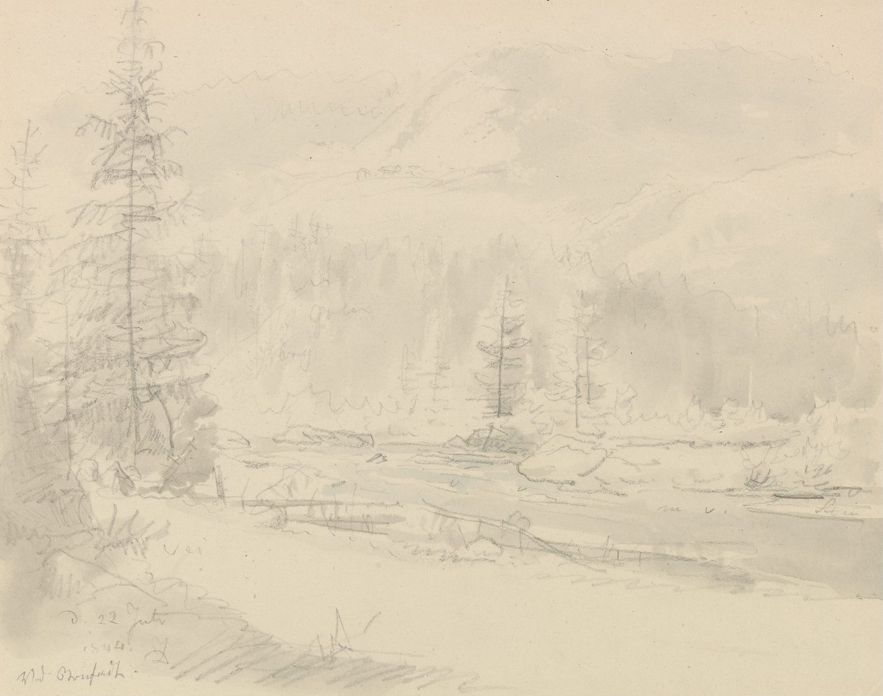 W Bruflat autorstwa Johan Christian Dahl