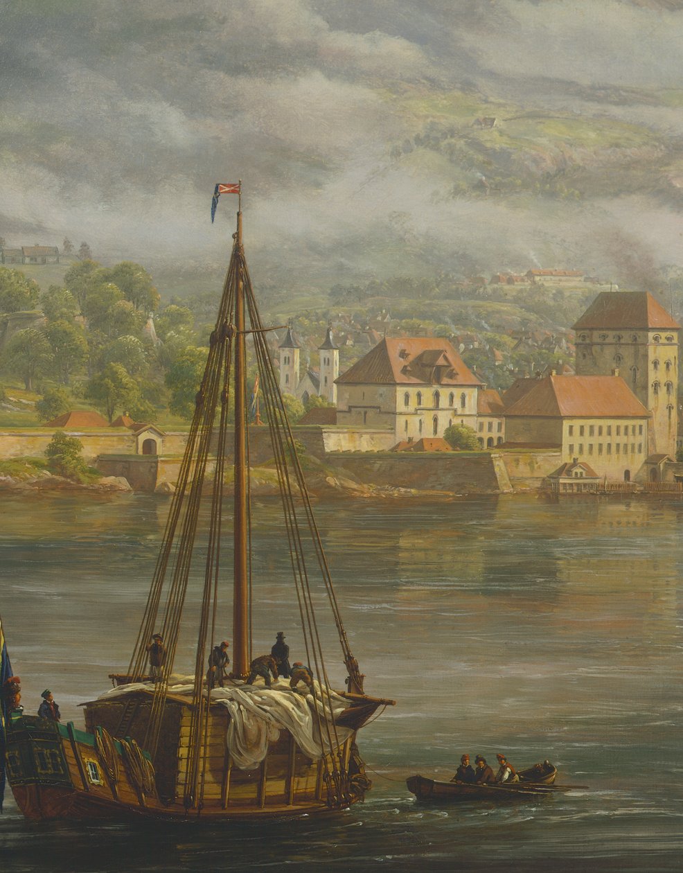 Widok Bergen autorstwa Johana Christiana Clausena Dahla (1788-1857), Norwegia XIX wiek autorstwa Johan Christian Dahl
