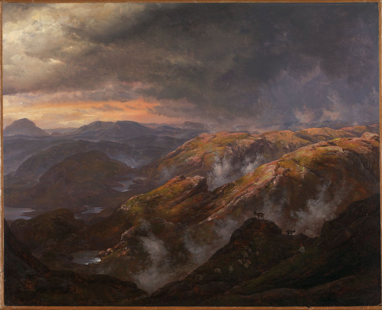 Widok z Lyshornet autorstwa Johan Christian Dahl
