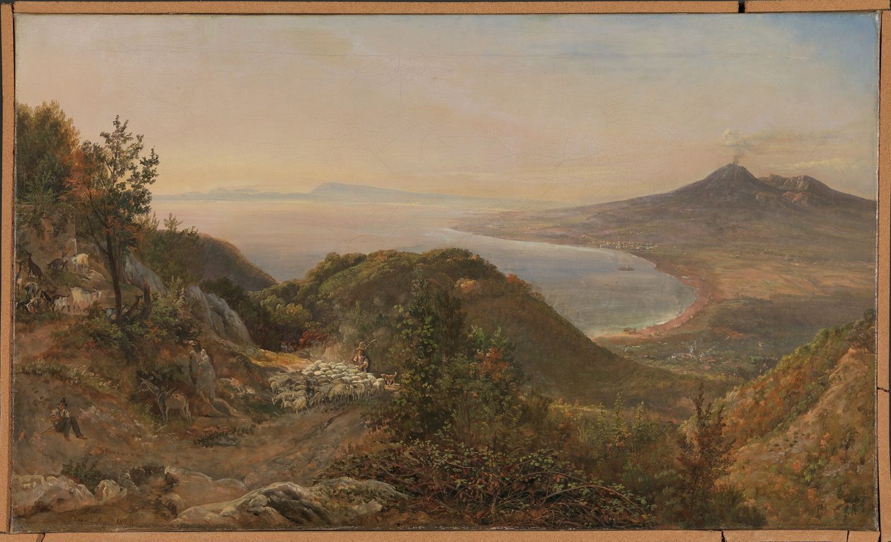Widok z Pimonte autorstwa Johan Christian Dahl