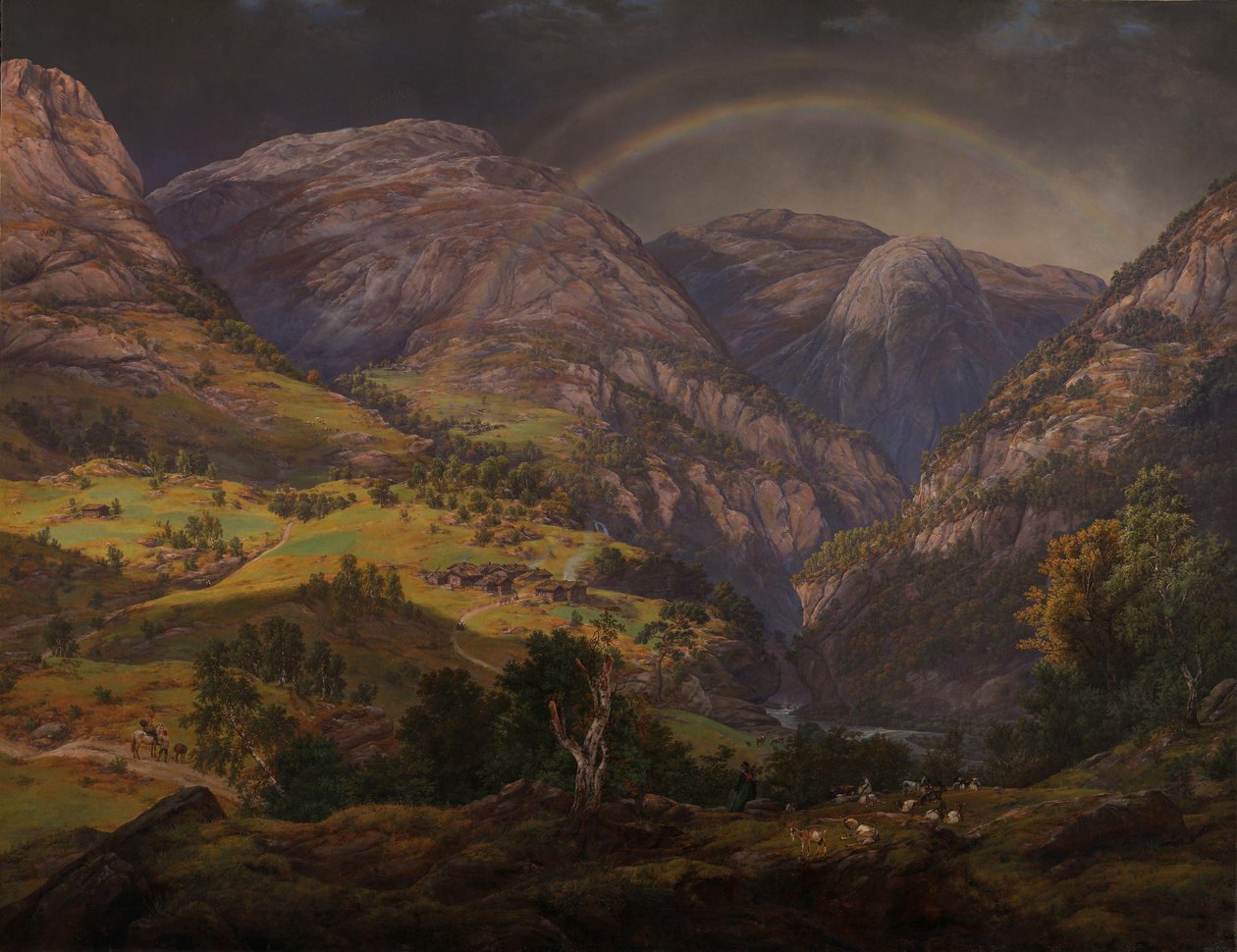 Widok ze Stalheim autorstwa Johan Christian Dahl