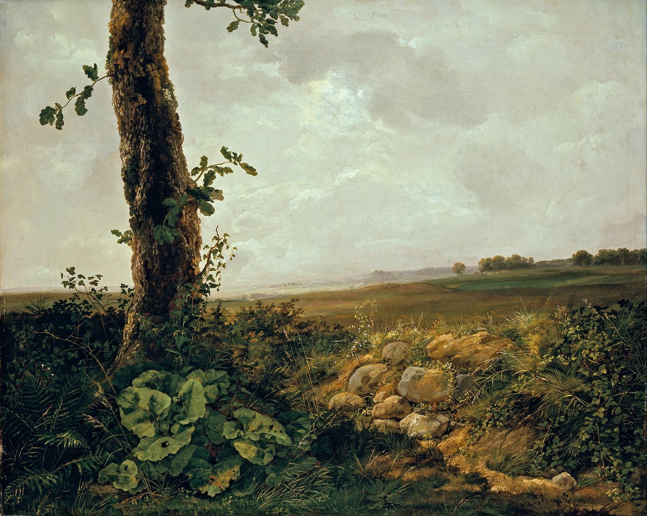 Widok w pobliżu Prestø autorstwa Johan Christian Dahl