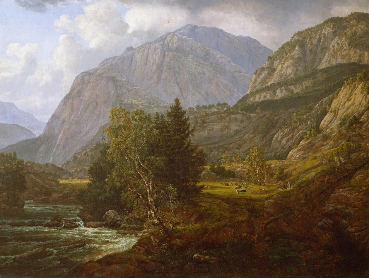 Widok na Fortundalen autorstwa Johan Christian Dahl