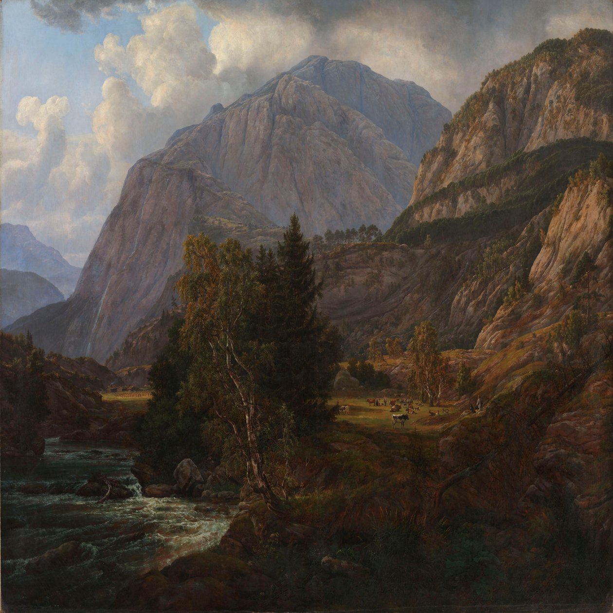 Widok na dolinę Fortundalen autorstwa Johan Christian Dahl