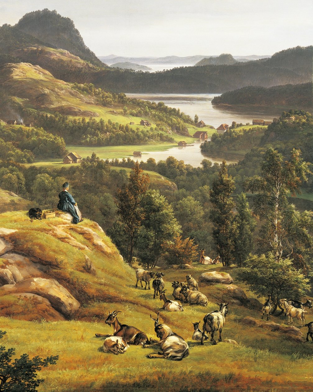 Widok na opactwo Lyse w pobliżu Bergen autorstwa Johan Christian Dahl
