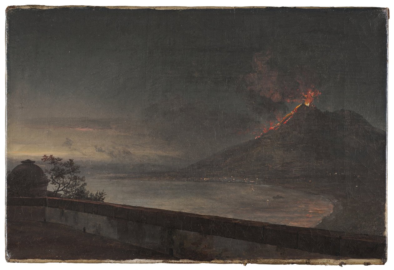 Widok na Wezuwiusza z Villa Quisisana autorstwa Johan Christian Dahl