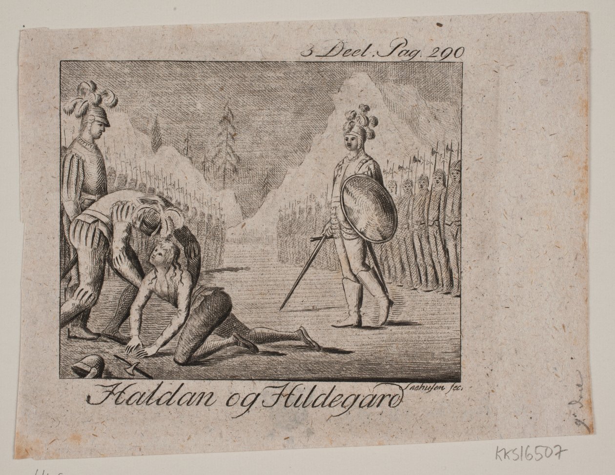Winieta. Haldane i Hildegard autorstwa Johan Christoph Seehusen