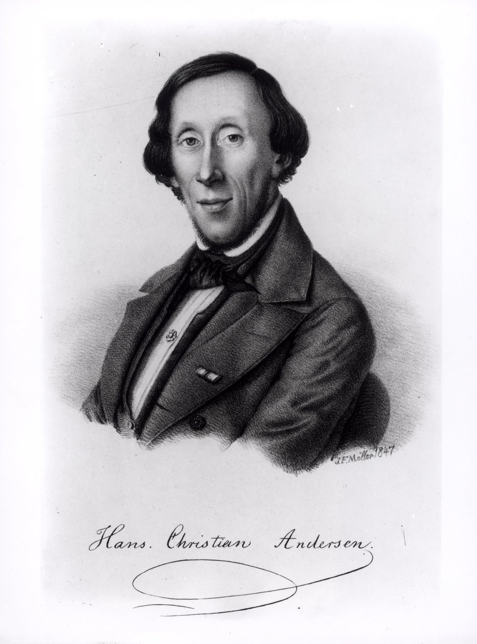 Portret Hansa Christiana Andersena (1805-1875) autorstwa Johan Frederick Moller