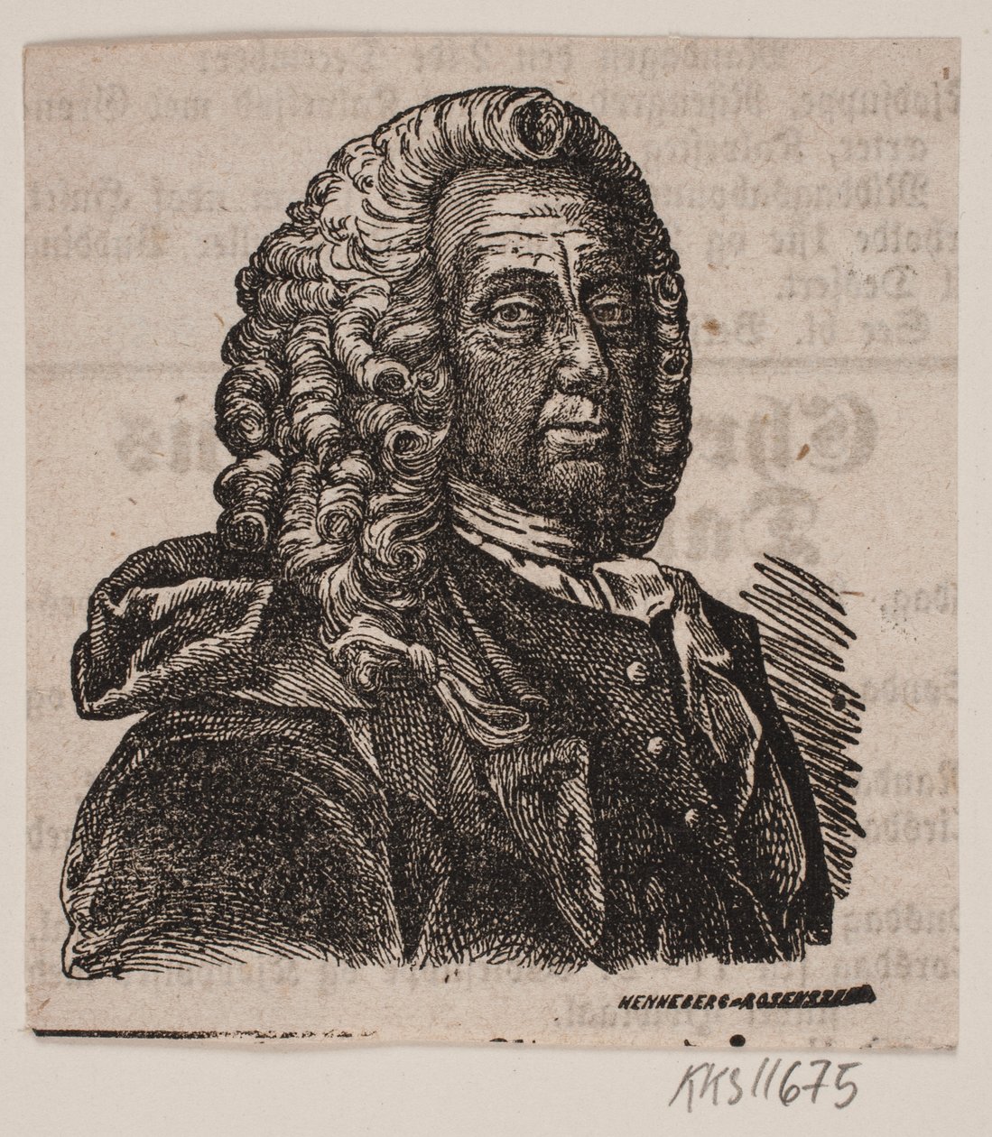 L. Holberg autorstwa Johan Frederik Rosenstand