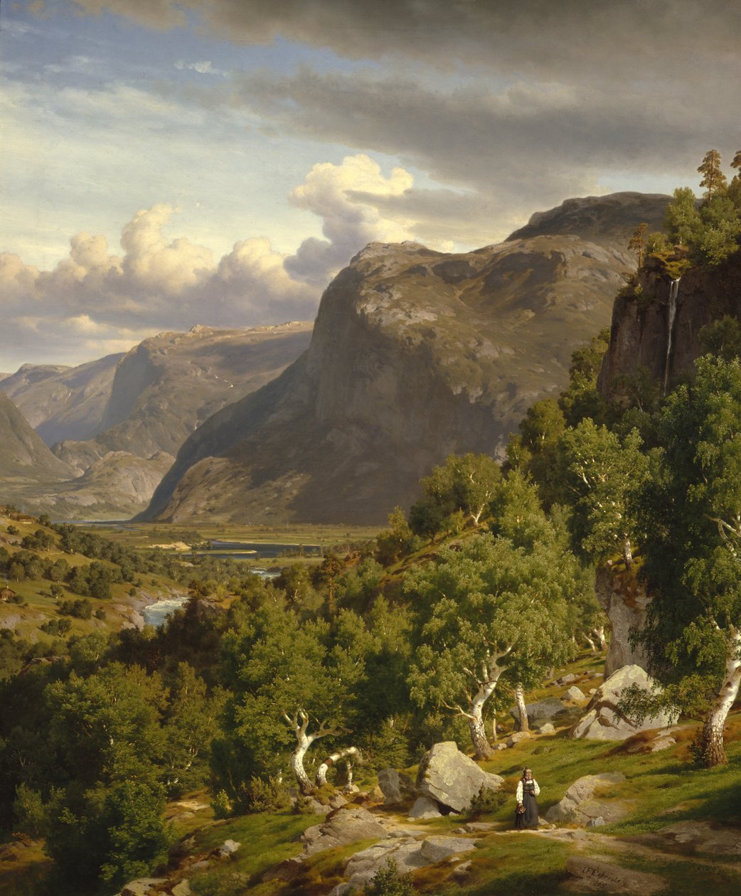 Z Nes w Hallingdal autorstwa Johan Fredrik Eckersberg