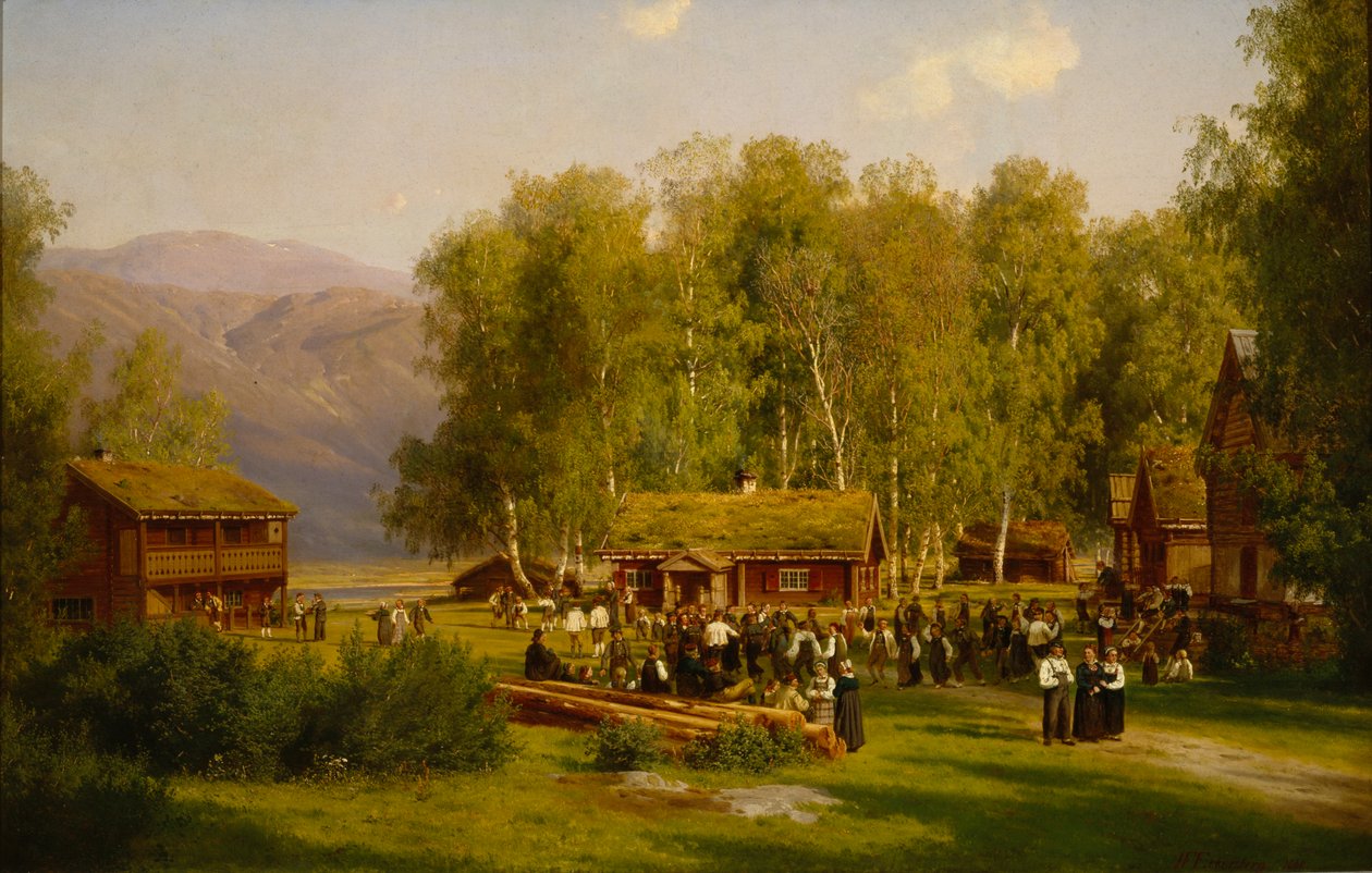 Święto Przesilenia Letniego autorstwa Johan Fredrik Eckersberg