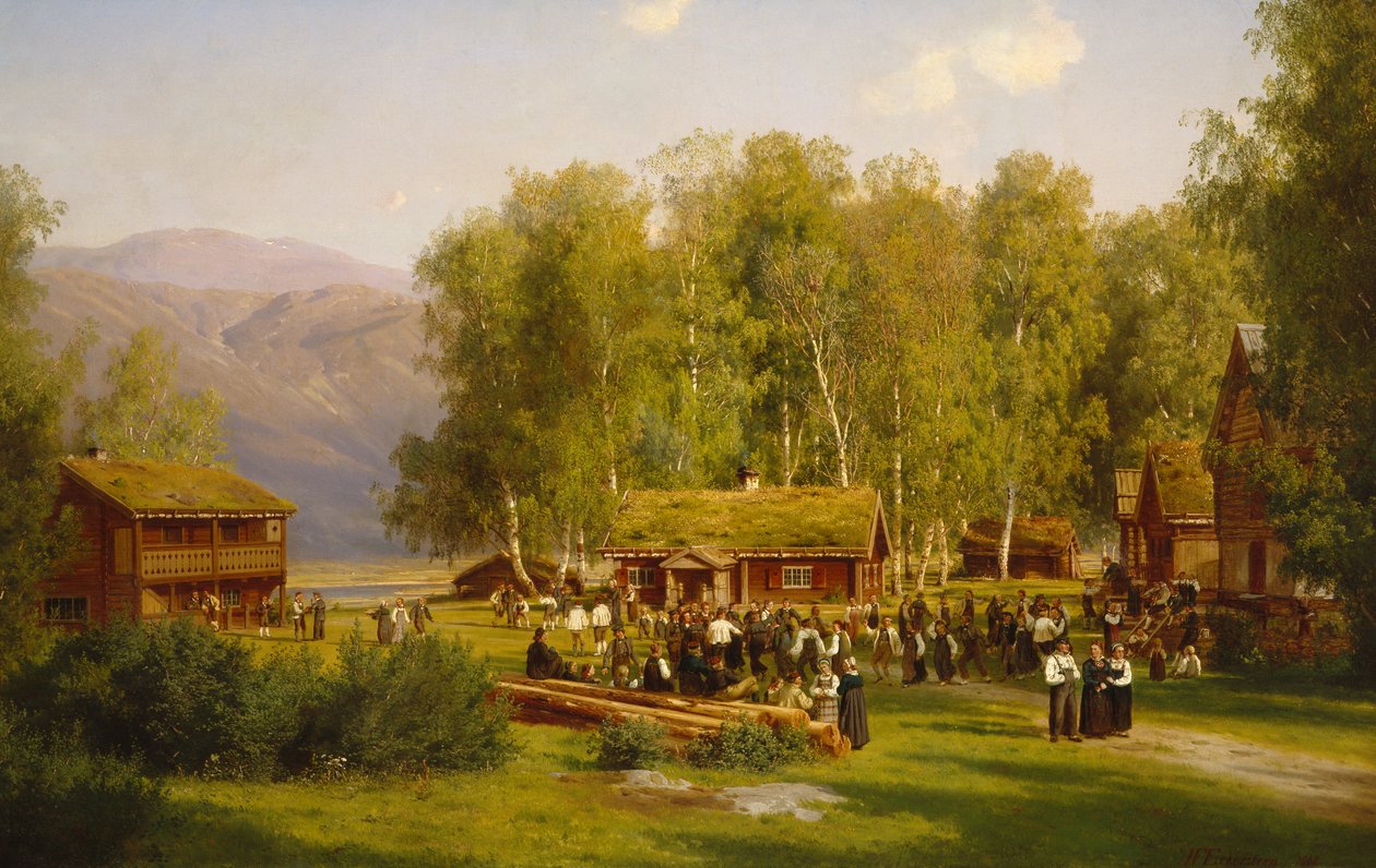 Święto Świętojańskie autorstwa Johan Fredrik Eckersberg