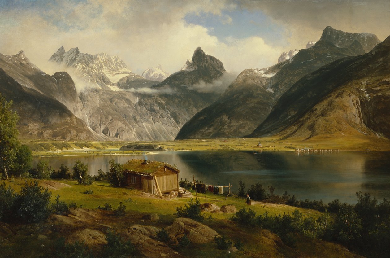 Romsdalshorn autorstwa Johan Fredrik Eckersberg