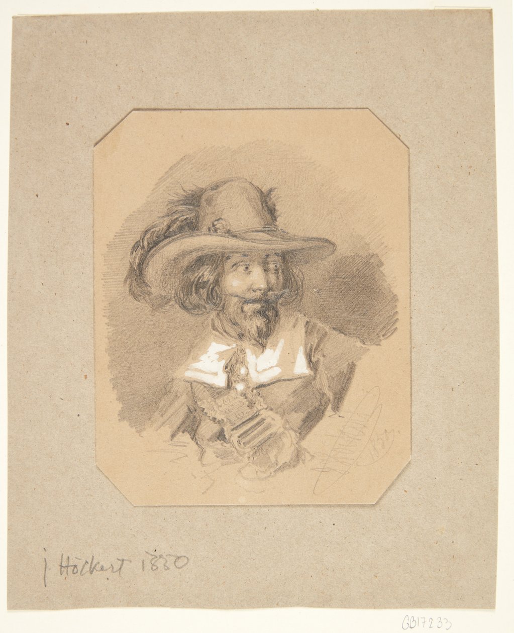 Portret mężczyzny autorstwa Johan Fredrik Hockert