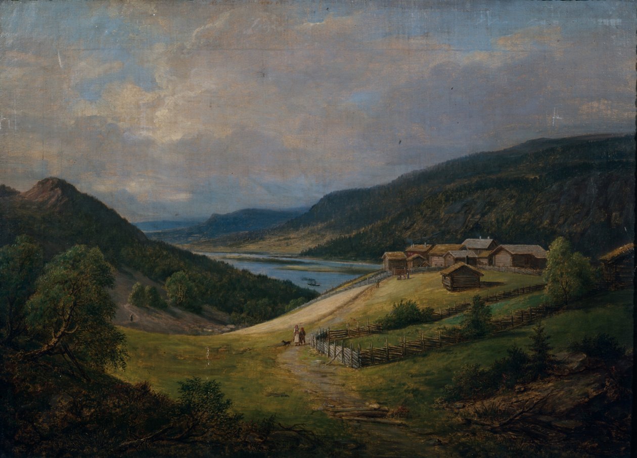 Z Gudbrandsdalen (olej na płótnie) autorstwa Johan Gorbitz
