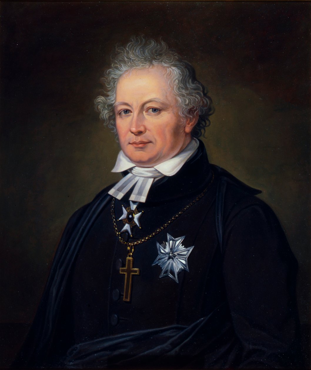 Esaias Tegnér, szwedzki poeta i biskup, XIX wiek autorstwa Johan Gustaf Sandberg
