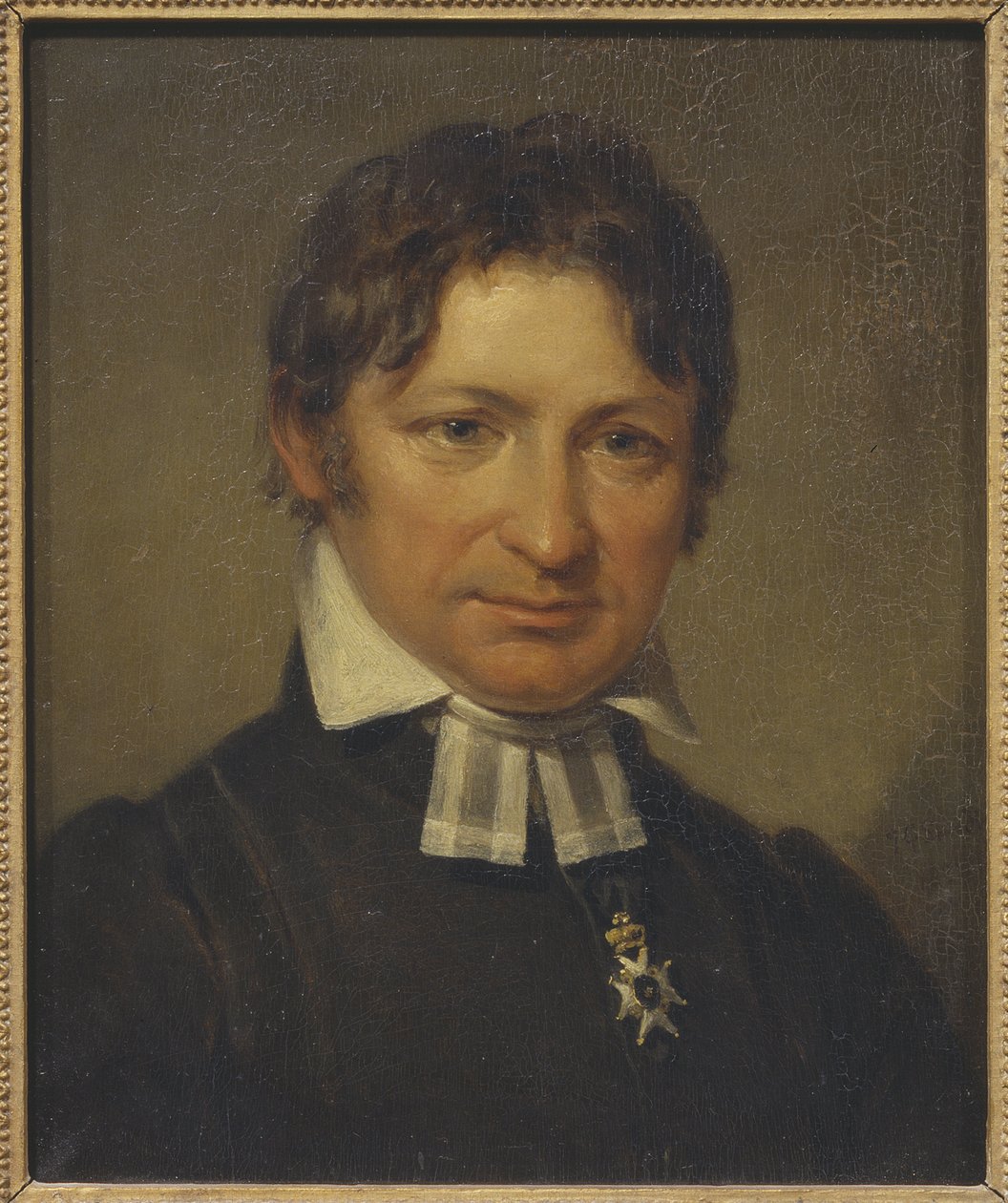 Francois Michel Franzen, fińskojęzyczny poeta i teolog - Portret Fransa Mikaela Franzena autorstwa Johan Gustaf Sandberg
