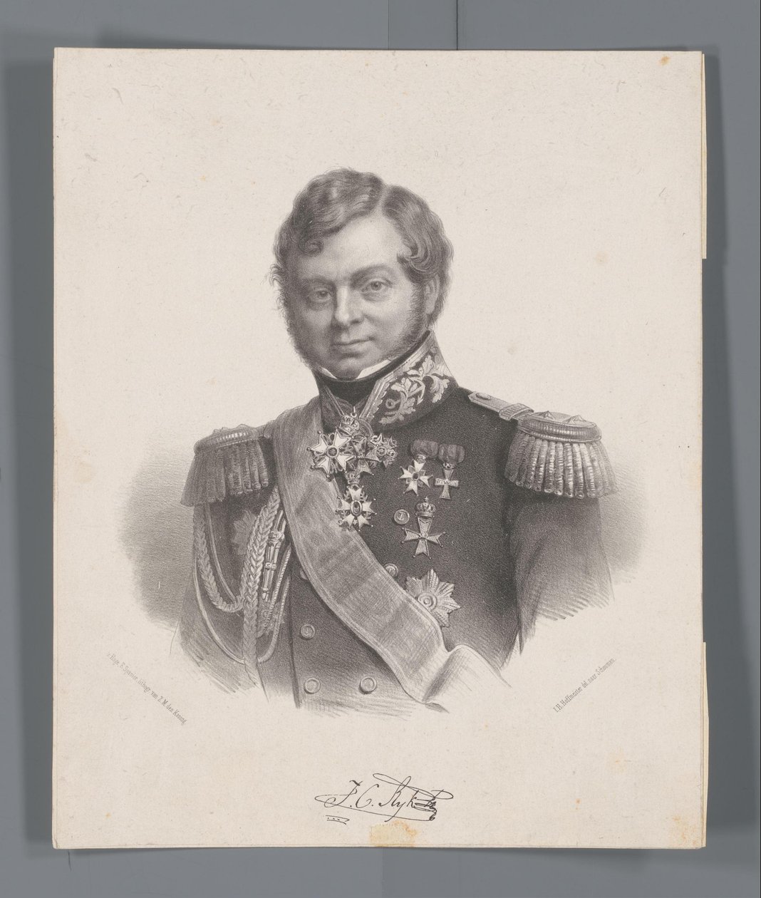 Portret Juliusza Konstantyna Imperium autorstwa Johan Hendrik Hoffmeister