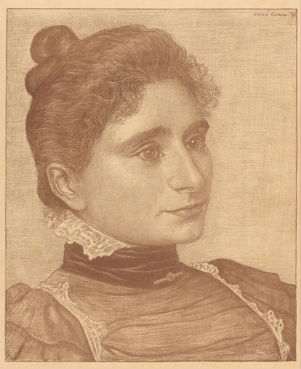Portret Meta Cohena Gosschalka autorstwa Johan Henri Gustaaf Cohen Gosschalk
