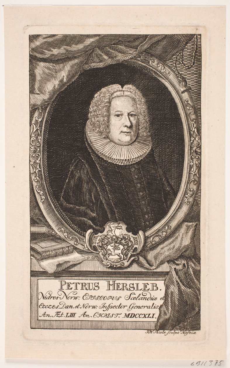 Biskup Peder Hersleb autorstwa Johan Herman Thiele