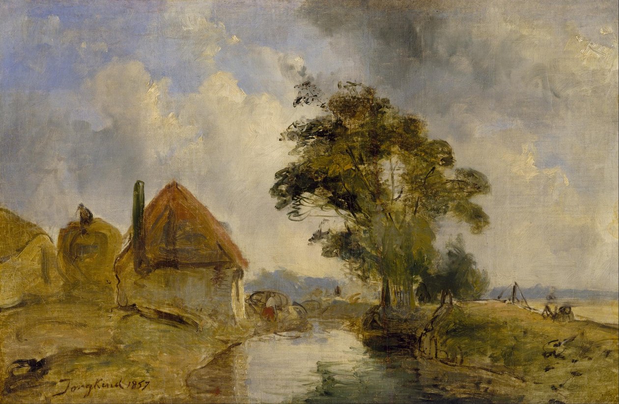 Okolice Bredy autorstwa Johan Jongkind