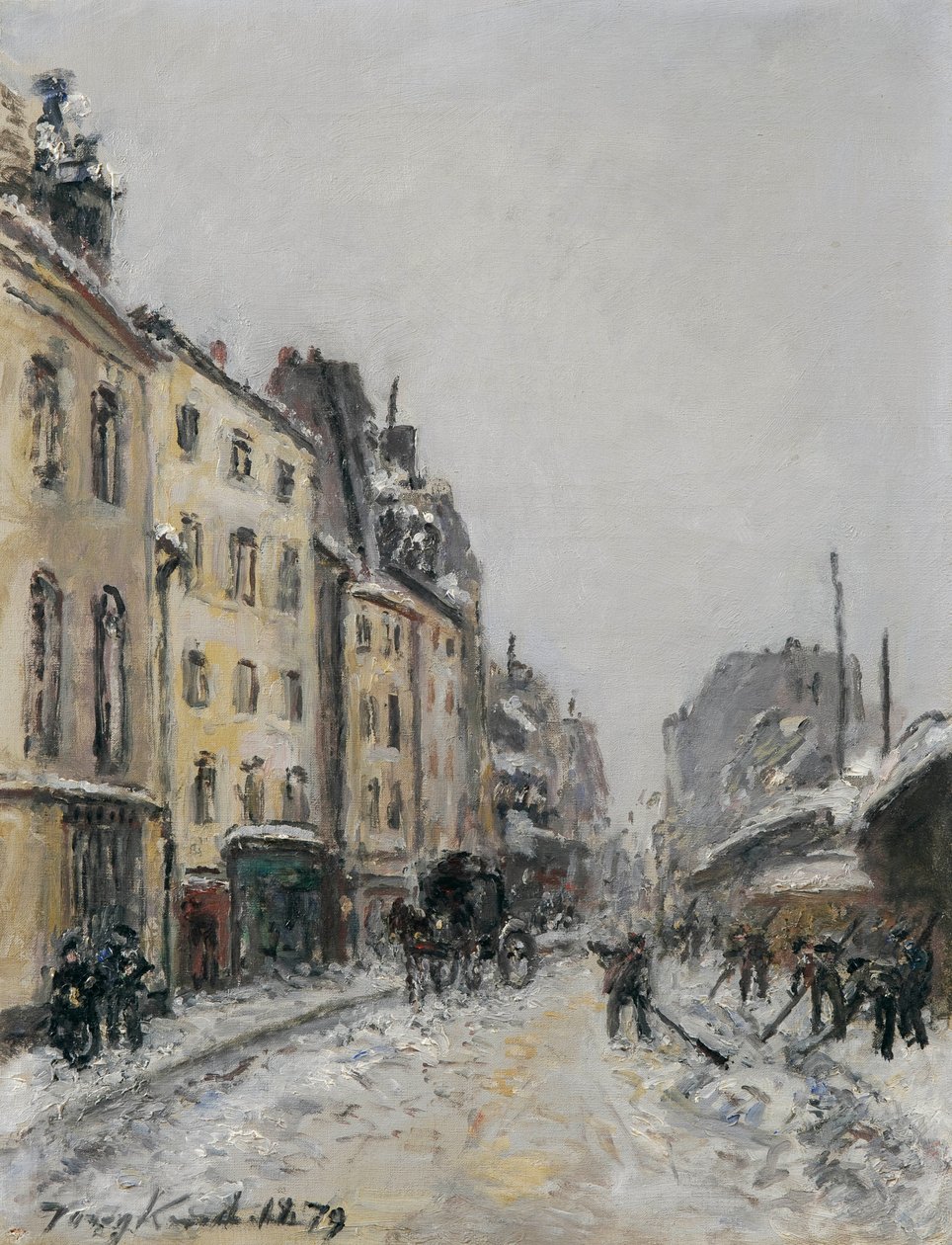 Rue du Faubourg-Saint-Jacques w Paryżu autorstwa Johan Jongkind