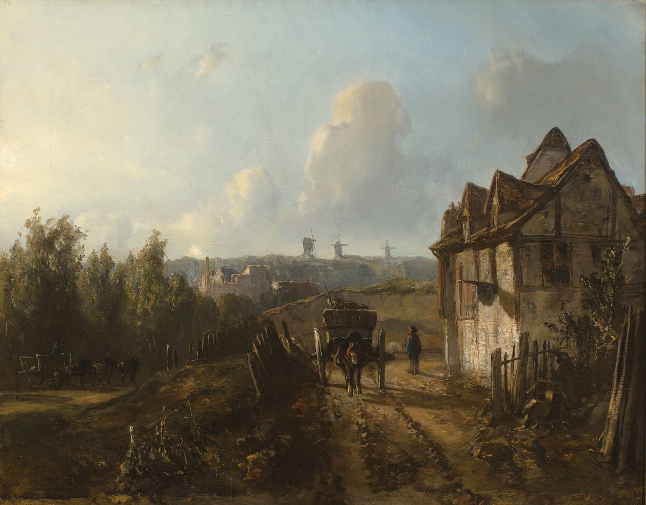 Widok na Monmartre autorstwa Johan Jongkind