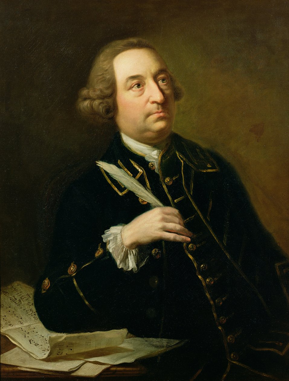 Portret Johna Christophera Smitha (1712-95), muzyka i współpracownika Handla autorstwa Johan Joseph Zoffany
