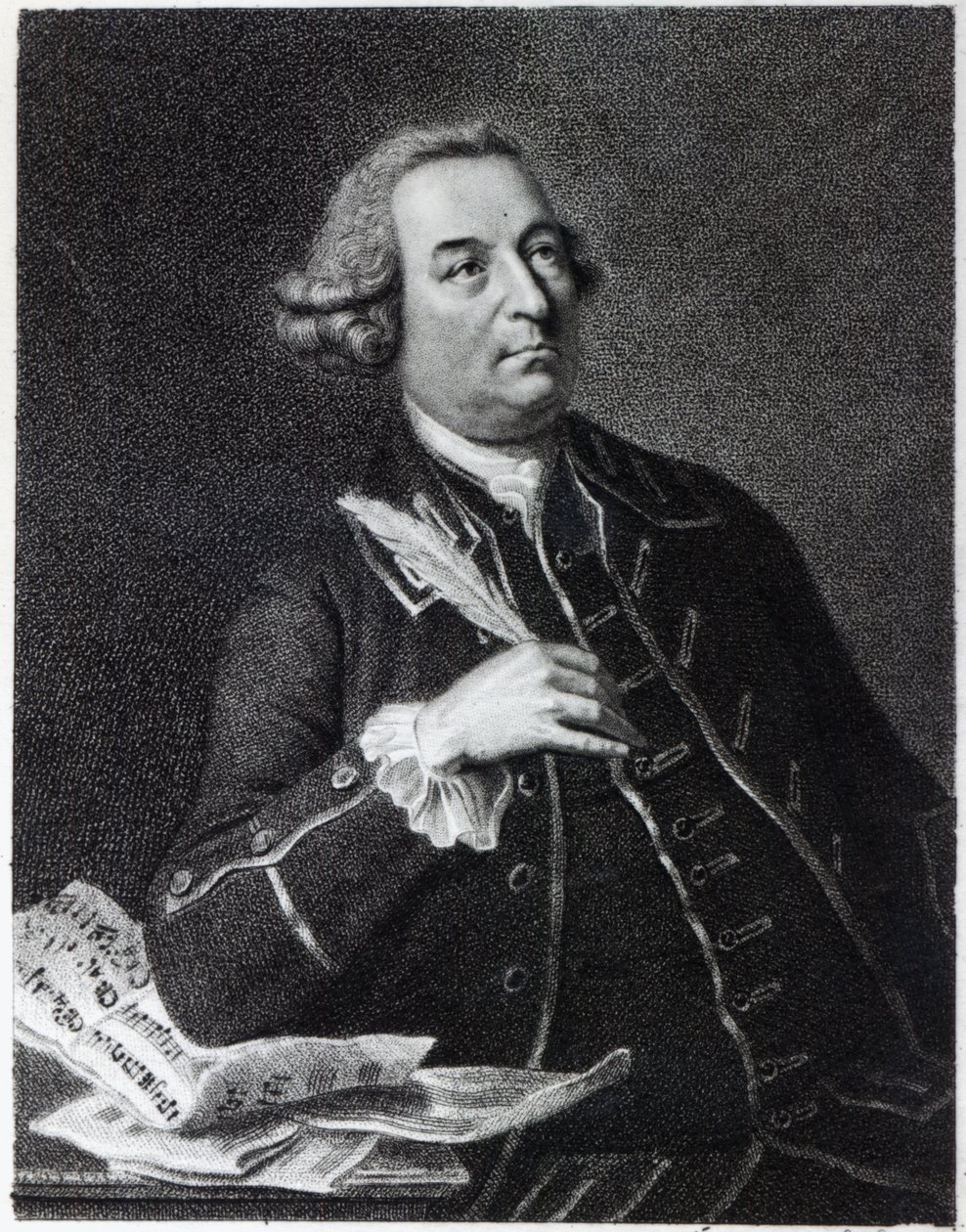 Portret Johna Christophera Smitha (1712-95), muzyka i autora Handel autorstwa Johan Joseph Zoffany