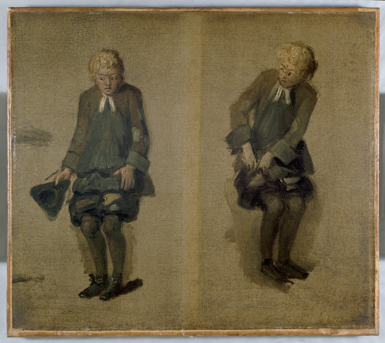 Dwa szkice Davida Garricka w charakterze, XVIII wiek autorstwa Johan Joseph Zoffany