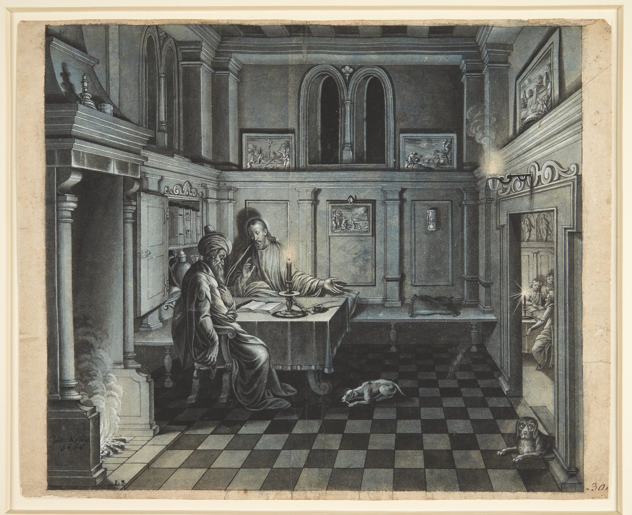 Chrystus i Nikodem autorstwa Johan Keyll